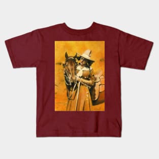 Vintage Cowgirl Kids T-Shirt